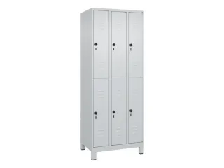 dubbeldekse locker,HxBxD 1950x750x500mm,3x2vak.,vak B 250mm - 1