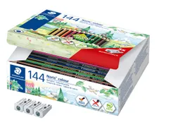 Kleurpotloden Staedtler Noris classpack à 144 st 12 kleuren + 3 punte