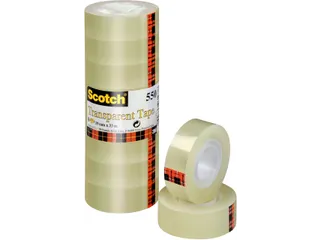 Plakband Scotch 550 19mmx33m transparant - 1