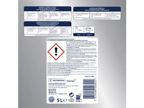 Allesreiniger Dennenfris, Fles Van 5 Liter