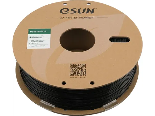 eSUN 3D printer Fluorescerend Filament eStar-PLA 1,75mm Zwart 1kg