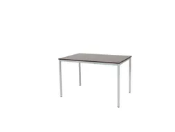 Domino Basic Tafel Vaste Hoogte 1200x800mm Logan Eiken Alu 4-Poots