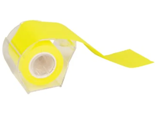 Memoblok op Rol Roll notes 10mx50mm neon geel