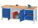 établi,HxlxP 900x2000x700mm,piètement/corps RAL7035,face avant RAL30