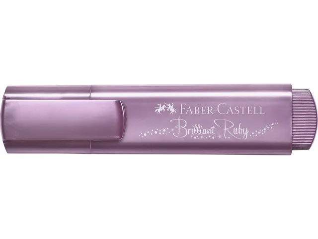 Tekstmarker Faber Castell Metallic robijn