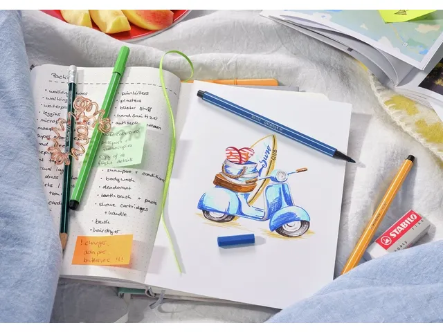 Viltstift STABILO Pen 68/25 medium pastel oranje