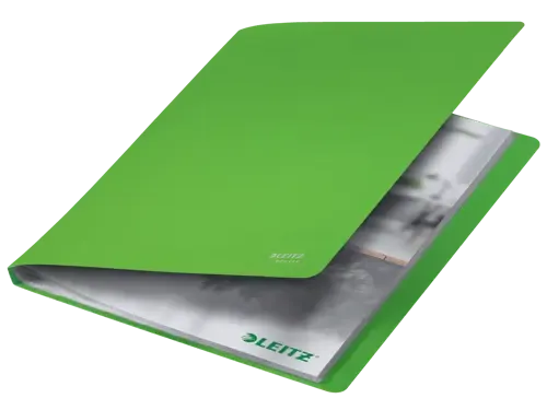 Recycle showalbum A4 20 hoezen groen
