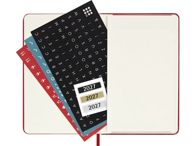 Agenda 2027 Moleskine 12M Weekly 7dag/1pagina pocket hc scarlet red