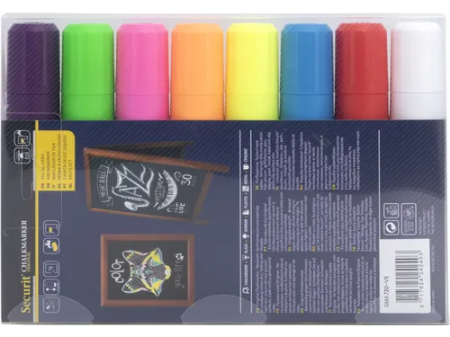 Krijtstift Securit Sma-720 Blokpunt 7-15mm Assorti 8 Stuks