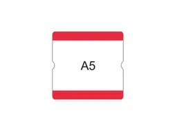 beschrijfbare hoes,markering HxB 216x231mm,PVC,rood