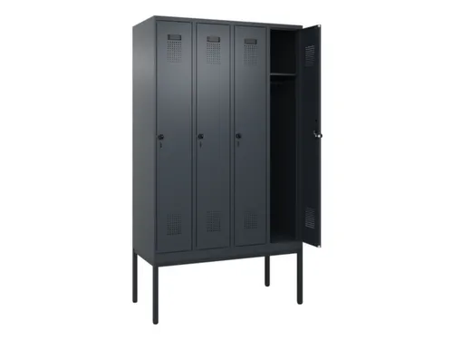 locker,HxBxD 2120x1200x500mm,4vak,vak B 300mm,draaigrendel