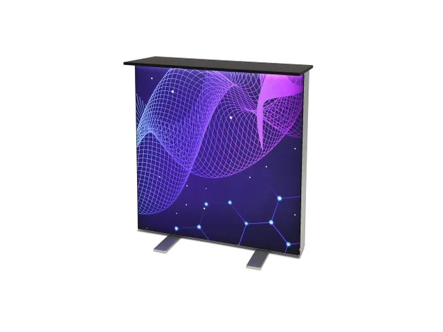 Balie Brightbox Counter met Zwart Tafelblad