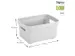 Sigma Home opbergbox 2,5L wit - 17,7x12,8x9,3cm