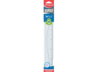 Liniaal Maped Geometric 30cm transparant - 3