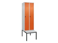 locker voor scheiding van kleding,HxBxD 2120x600x815mm,2vak