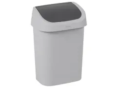 Curver vuilnisbak Mistral Swing recycled PVC 10 Liter Antraciet