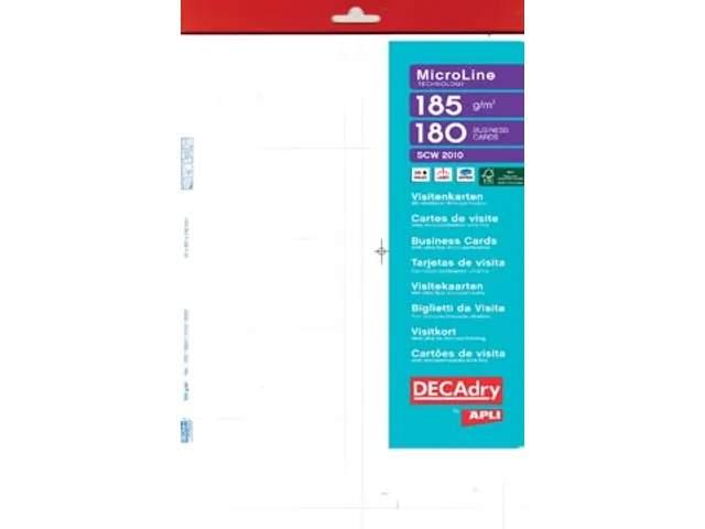 Decadry Visitekaarten MicroLine 85x54 mm