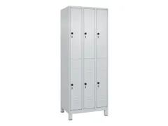 dubbeldekse locker,HxBxD 1950x750x500mm,3x2vak.,vak B 250mm