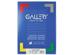 Gallery Witte Etiketten 66x72 mm Ronde Hoeken