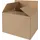 Verzenddoos enkele golf 3 mm bruin 230 x 190 x 160 mm