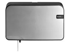 Toiletroldispenser QuartzLine Compact Duo zilver