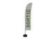 Beachflag 430cm complete set "SORTIE" Grijs met Groen