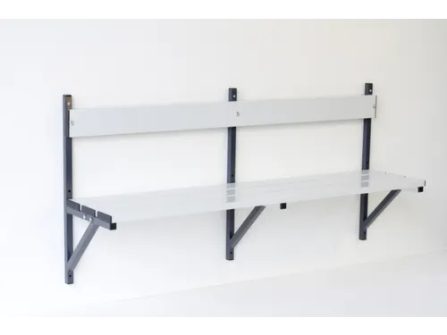 wandbank HxLxD 710x1500x360mm aluminium lijsten frame staal RAL7016