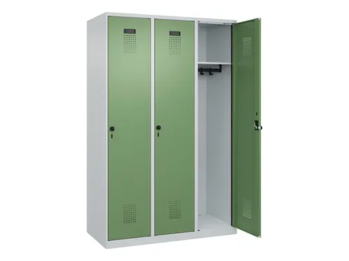 locker,HxBxD 1850x1200x500mm,3vak,vak B 400mm,draaigrendel
