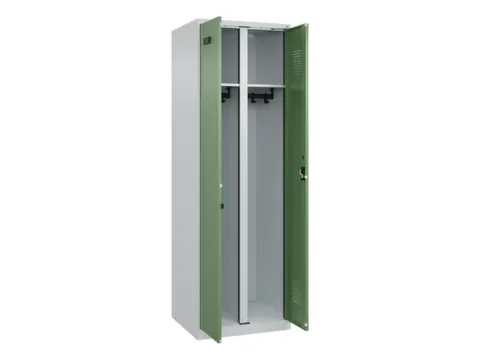 locker voor scheiding van kleding,HxBxD 1850x600x500mm,2vak