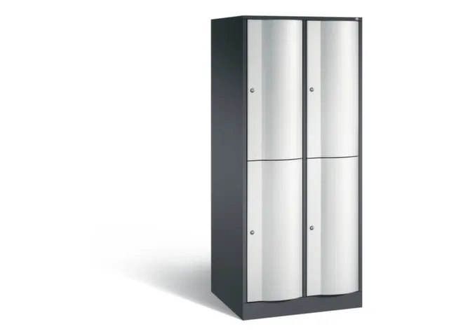 armoire multicases,corps RAL7021,face avant RAL7035