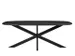Table de réunion Harper Pied araignée Ovale danois 300x100cm Noir