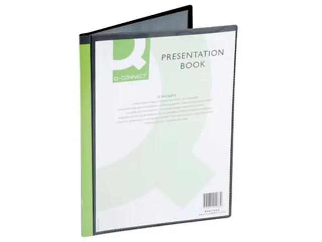 protège-documents personnalisable A4 10 pochettes noir