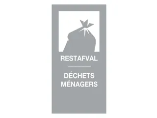 Magneetsticker Restafval/Déchets Ménagers - 1