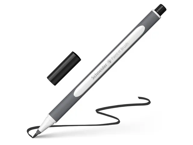 Brushpen Schneider Paint-It 070 zwart