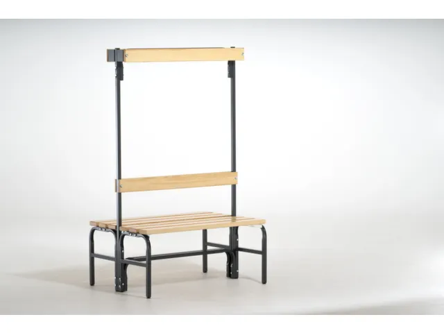 omkleedbank HxLxD 1650x1015x725mm houten lijst RAL7016 antraciet