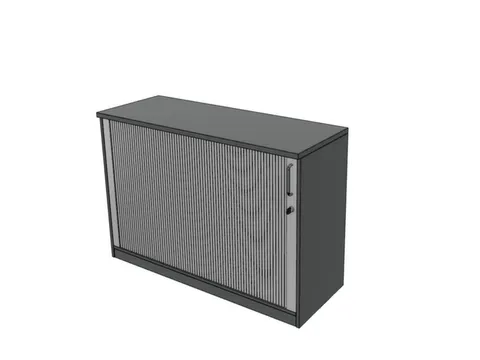 jaloeziedeurkast,HxBxD 825x1200x445mm,1xhouten vloer,MS-donkergrijs