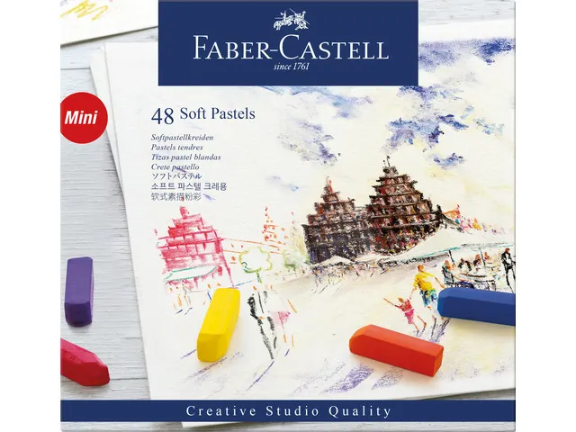 Faber Castell Pastelkrijt Mini Etui A 48 Stuks