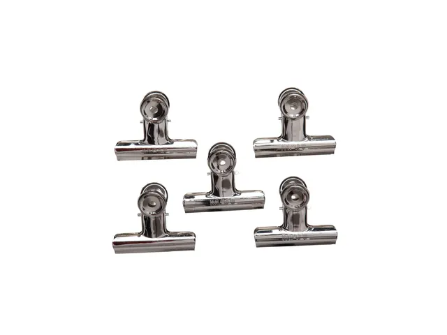 Papierklem MAUL Bulldog 70mm capaciteit 40mm zilver