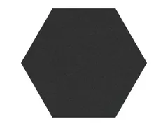 Prikbord Zeshoek Zwart kleur 2209 Bulletin Paneel Ø 60 cm frameloos