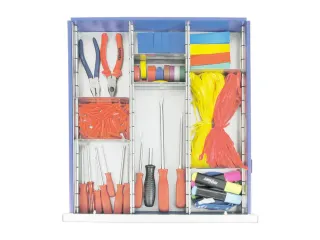 lade-indelingsset,9vakken,v. front H 100mm,staal verzinkt - 2