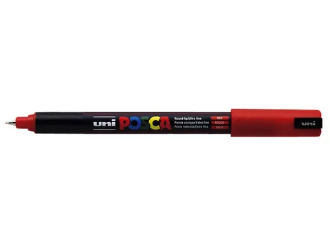 Verfstift Posca PC1MR Extra Fijne punt 0,7mm Rood