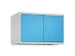 opzetkast,v. locker voor scheiding van kleding,2vak.,vak B 400mm