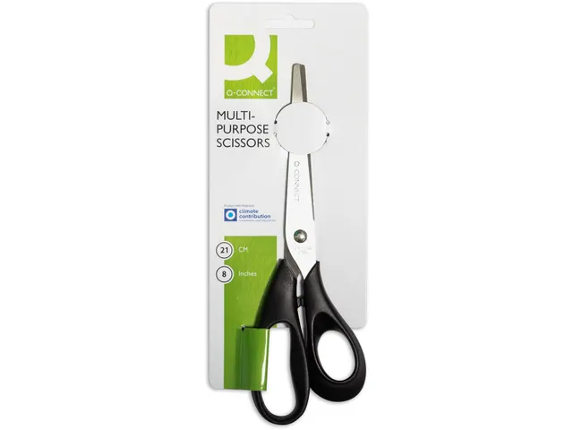 Schaar Universeel Rechtshandig 21cm Asymmetrische Ogen Zwart