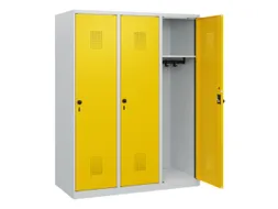 schoollocker,HxBxD 1530x1200x500mm,3vak,vak B 400mm,draaigrendel