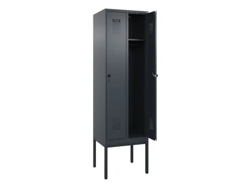 locker,HxBxD 2120x600x500mm,2vak,vak B 300mm,draaigrendel