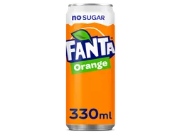 Frisdrank Fanta orange zero blik 330ml