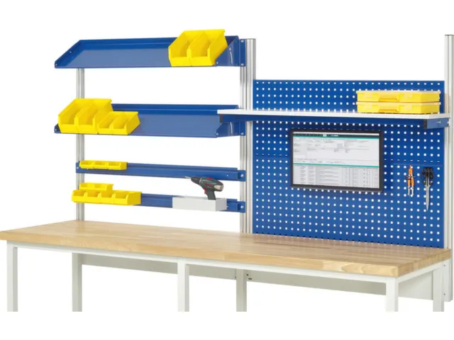 opbouwelement,v. werkbank,HxBxD 1130x2500x350mm,draagverm. 100kg,staal