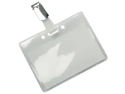 Badge Europel met strip en clip 90x60mm