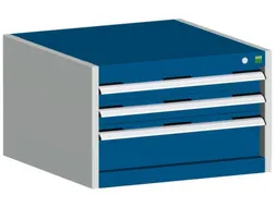 ladekast,HxBxD 400x650x650mm,3lade(n),m. lade voor normale belastingen