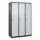 locker voor scheiding van kleding,HxBxD 1850x1200x500mm,3vak